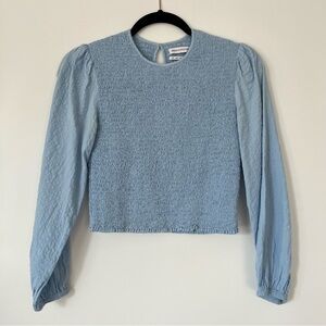 Urban Outfitters Smocked Long Sleeve Top